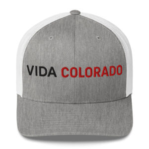 retro trucker hat heather grey white front 68d1271072168