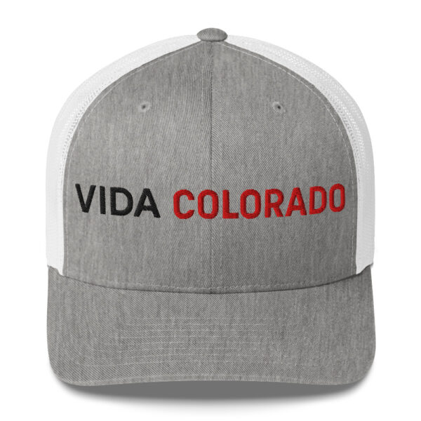 retro trucker hat heather grey white front 68d1271072168