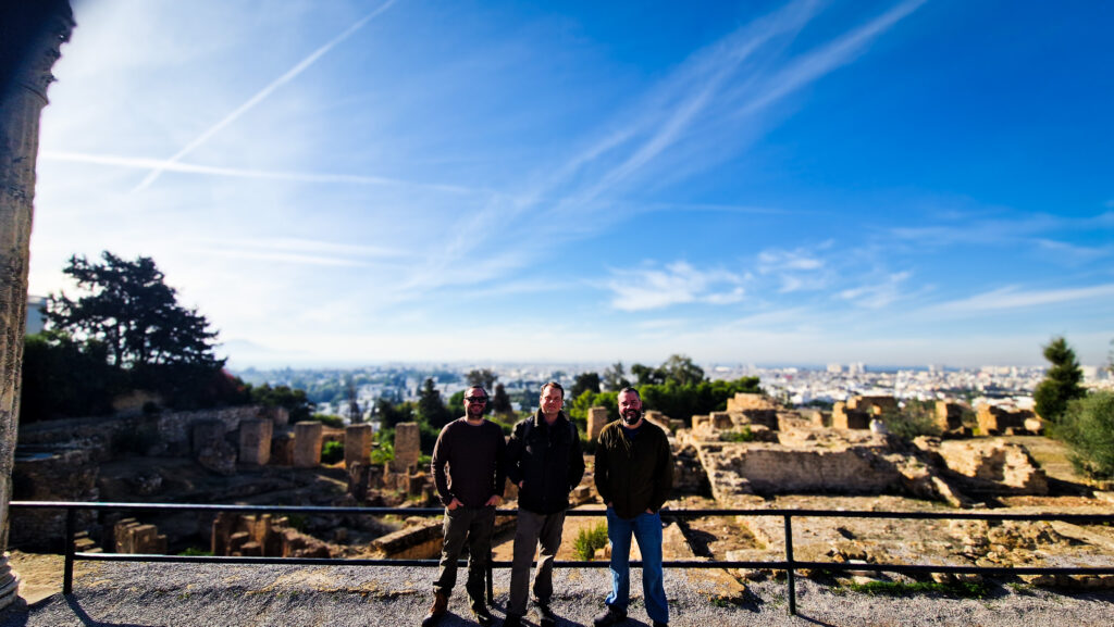 The crew at ancient Carthage