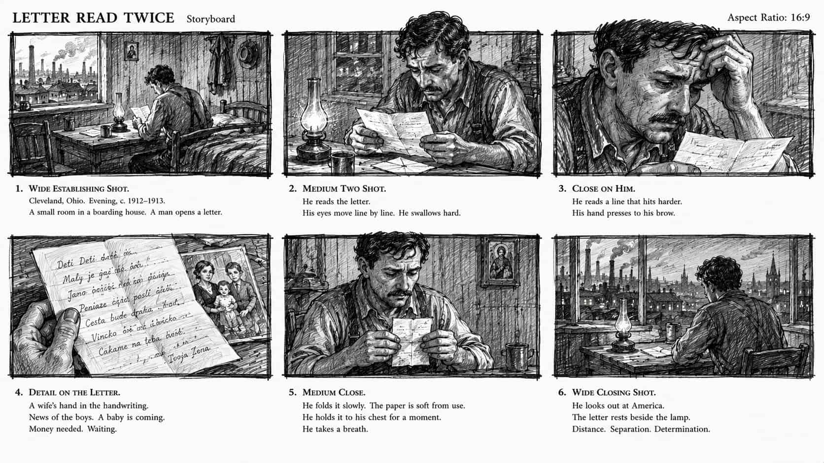 Storyboard: Letter Read Twice